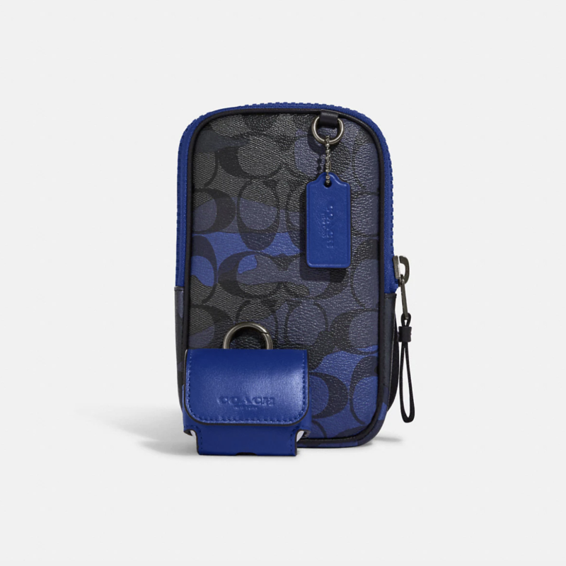 Multifunction Phone Pack In Signature Canvas With Camo Print