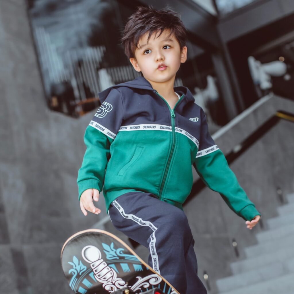 Boy and Skateboard