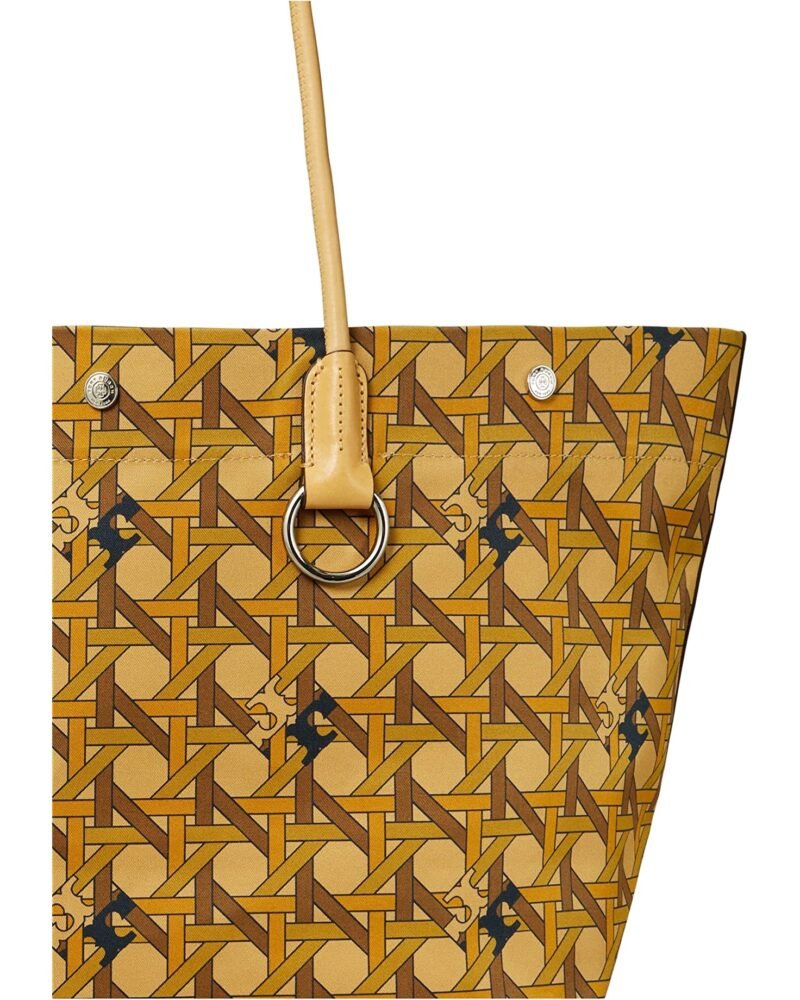 Tory Burch Canvas Basket Weave Tote