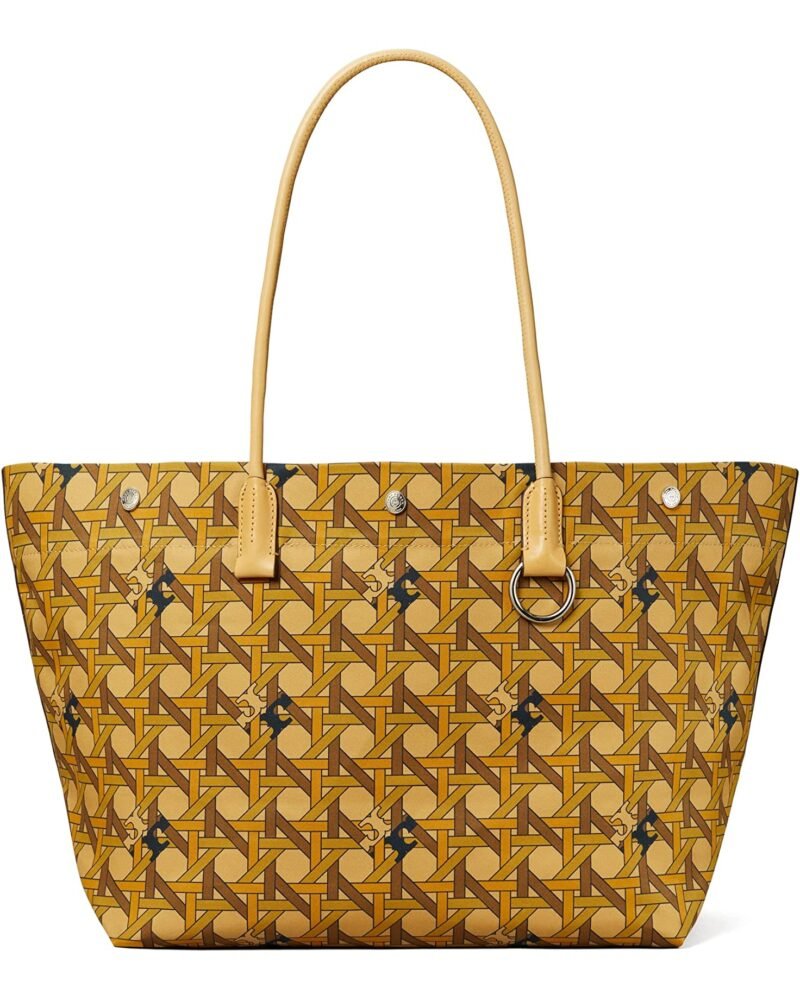 Tory Burch Canvas Basket Weave Tote