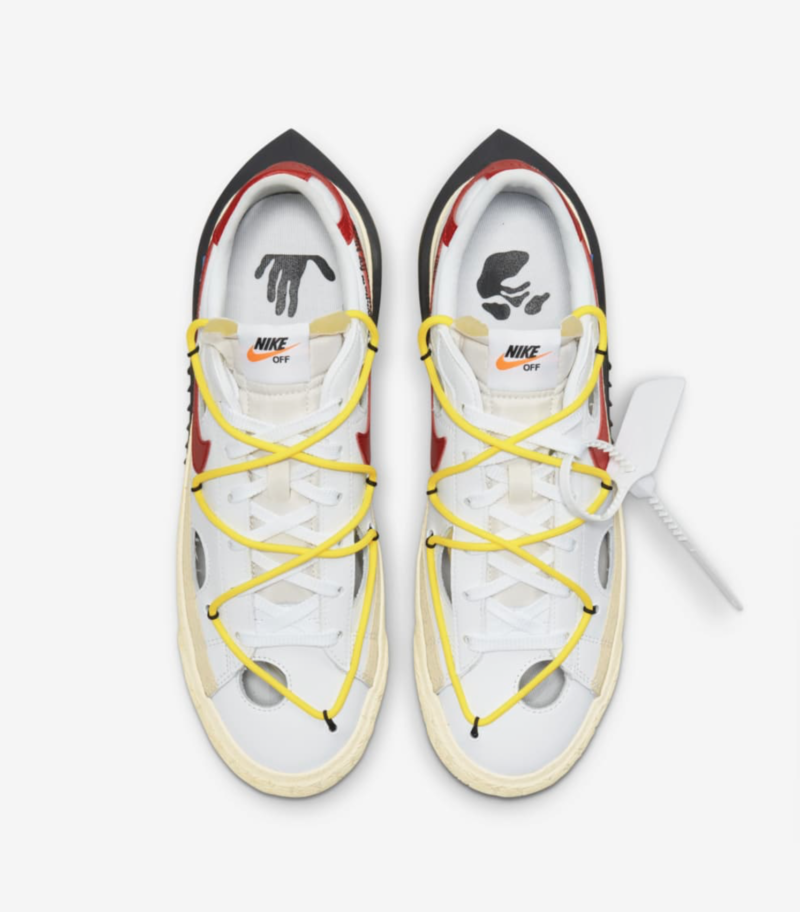 Nike Blazer Low x Off-White™️ White and University Red