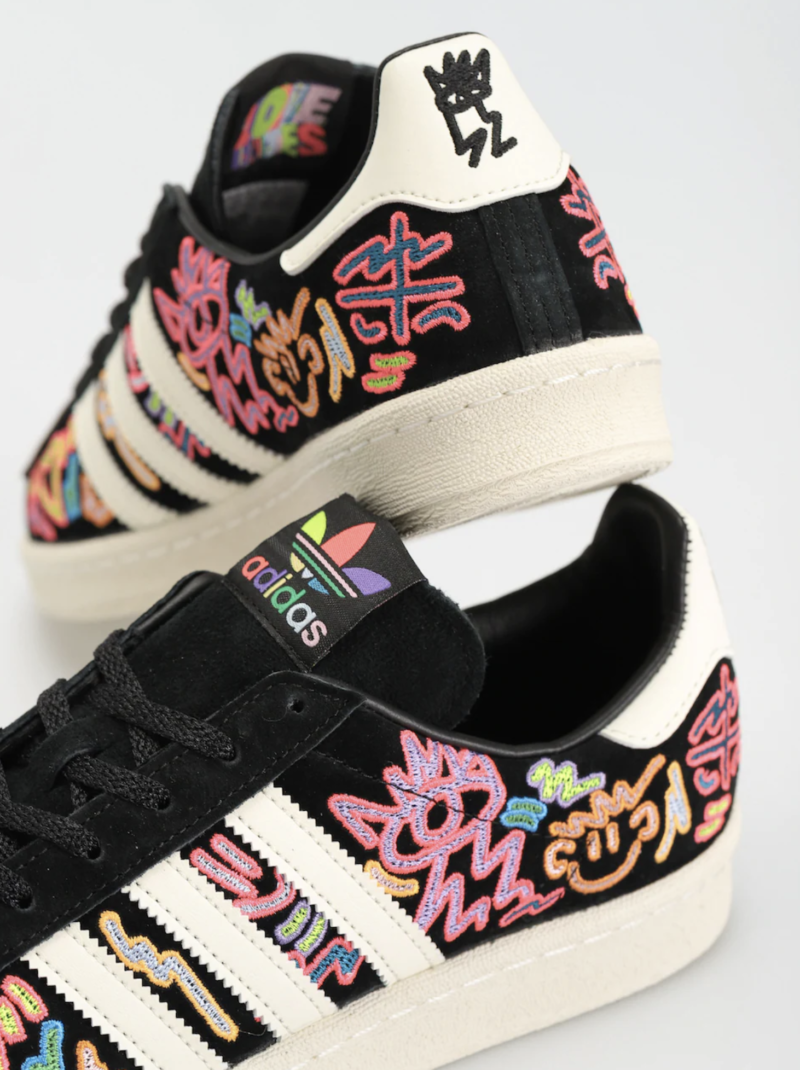 Adidas Originals Campus Leather-trimmed Embroidered Suede Sneakers