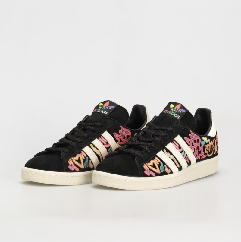 Adidas Originals Campus Leather-trimmed Embroidered Suede Sneakers